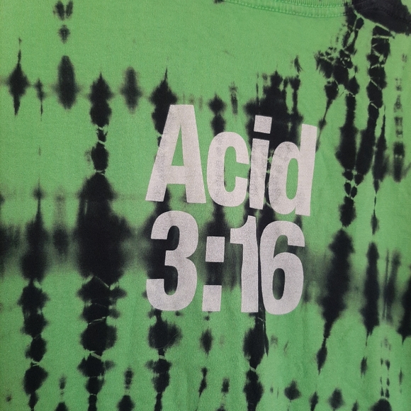 Flatbush Zombies Tie-Dye Green & Black Short Sleeve T Shirt - Small - Picture 5 of 6